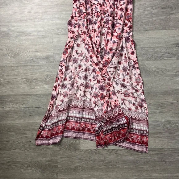 ShoSho Long / Maxi Dress - Floral Pattern (Pink / Purple) - Size Small - Picture 10 of 12